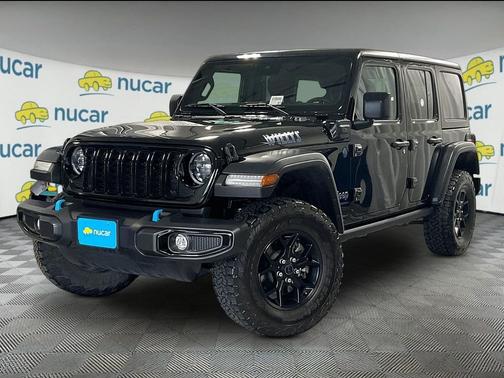 Black 2024 Jeep Wrangler Willys 4xe