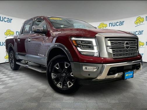 Red 2024 Nissan Titan Platinum Reserve