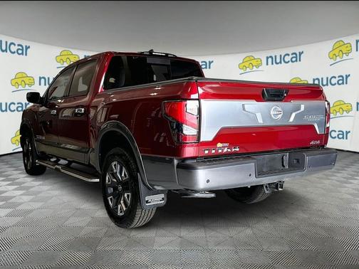 Red 2024 Nissan Titan Platinum Reserve