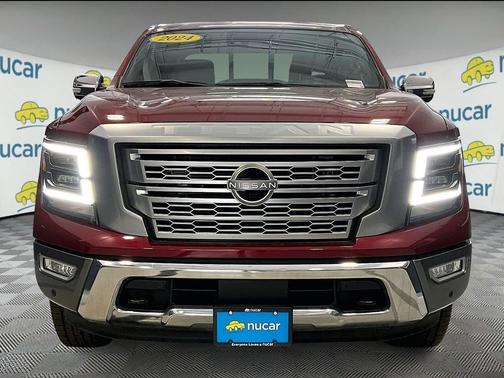 Red 2024 Nissan Titan Platinum Reserve