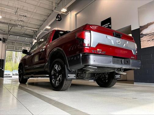 Red 2024 Nissan Titan Platinum Reserve