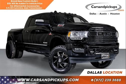 Diamond Black Crystal Pearlcoat 2022 RAM 3500 Limited Mega Cab 4x4 6'4' Box