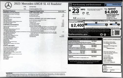2023 Mercedes-Benz AMG SL 43 Base
