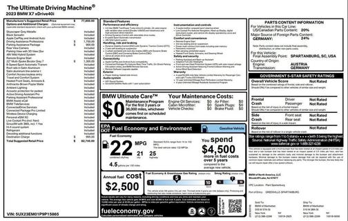 2023 BMW X7 xDrive40i