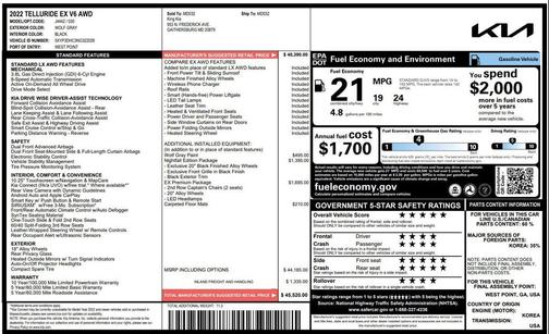 2022 Kia Telluride EX