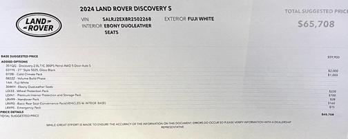 2024 Land Rover Discovery P300 S