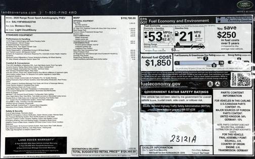 2025 Land Rover Range Rover Sport Autobiography