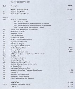 2024 Mercedes-Benz EQE 350 4MATIC