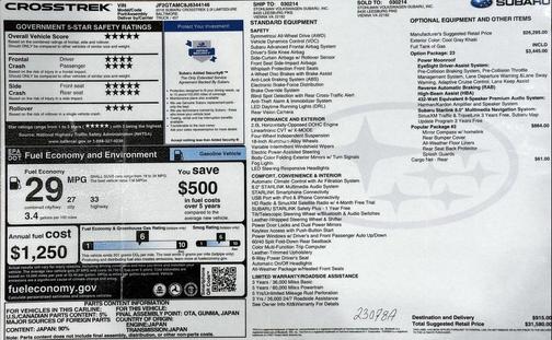 2018 Subaru Crosstrek 2.0i Limited