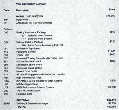 2023 Mercedes-Benz AMG GLE 53 4MATIC+