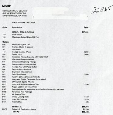 2024 Mercedes-Benz GLS 450 4MATIC