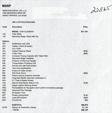 2024 Mercedes-Benz GLS 450 4MATIC