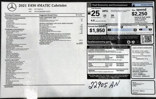 2021 Mercedes-Benz E-Class 4MATIC