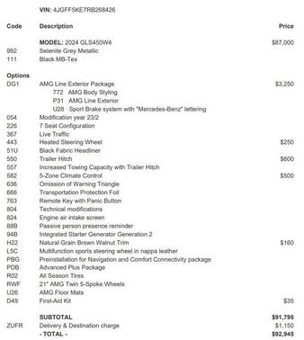 2024 Mercedes-Benz GLS 450 4MATIC