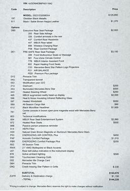 2023 Mercedes-Benz EQS 580 4MATIC