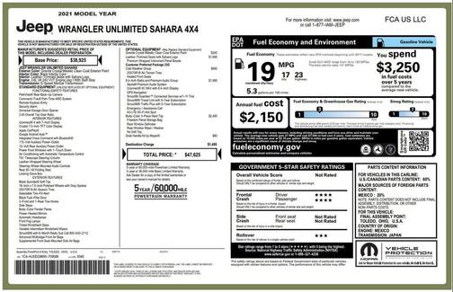 2021 Jeep Wrangler Unlimited Sahara