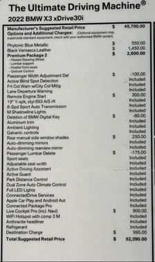 2022 BMW X3 xDrive30i