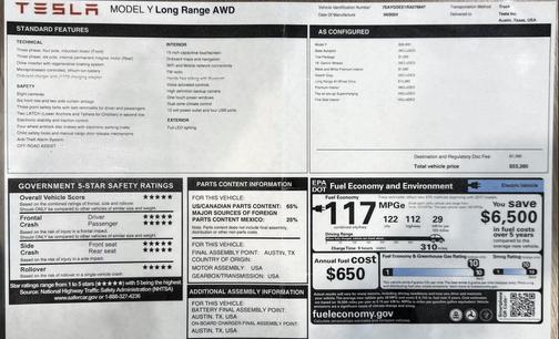 Stealth Gray 2024 Tesla Model Y Long Range Dual Motor All-Wheel Drive