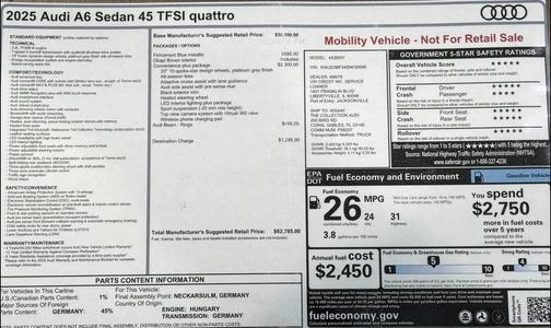 2025 Audi A6 45 Premium