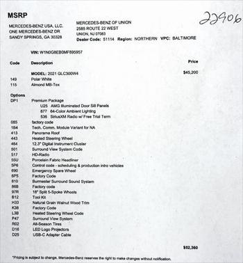 2021 Mercedes-Benz GLC 300 4MATIC