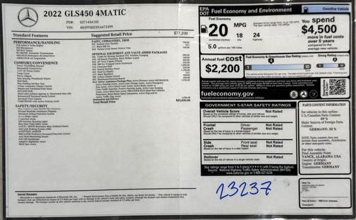 2022 Mercedes-Benz GLS 450 4MATIC