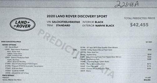 2020 Land Rover Discovery Sport Standard