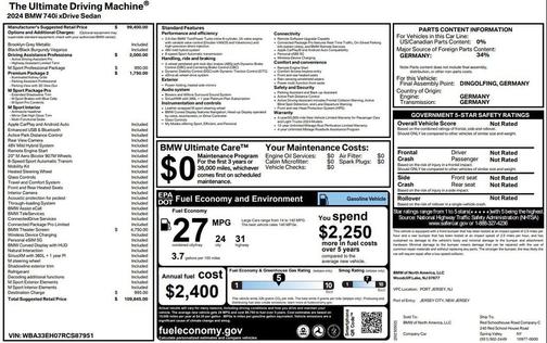 2024 BMW 740 i xDrive