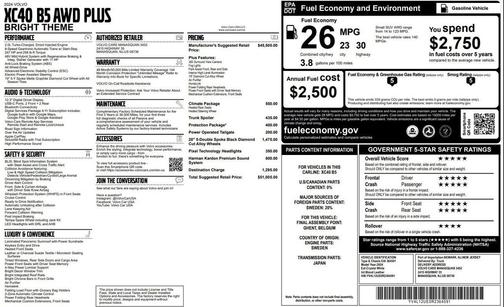 2024 Volvo XC40 B5 Plus Bright Theme