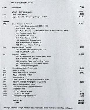 2022 Mercedes-Benz CLS 450 Base