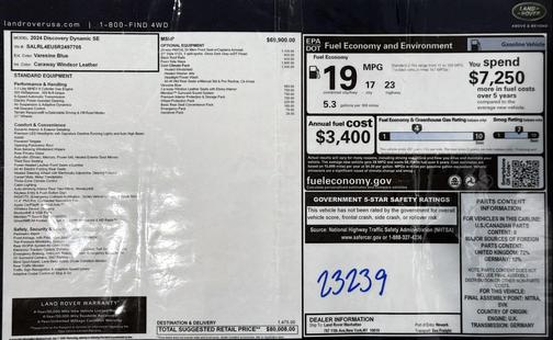 2024 Land Rover Discovery P360 Dynamic SE