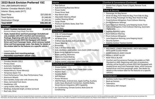 2023 Buick Envision Preferred AWD