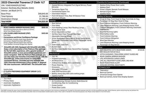 2023 Chevrolet Traverse LT Cloth