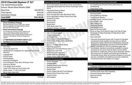 2018 Chevrolet Equinox 2LT