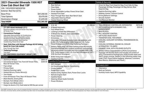 2021 Chevrolet Silverado 1500 RST