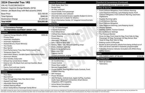 2024 Chevrolet Trax FWD 1RS