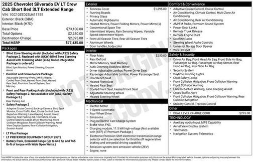 2025 Chevrolet Silverado EV LT