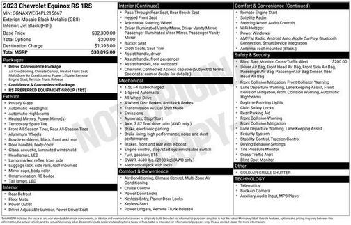 2023 Chevrolet Equinox AWD RS