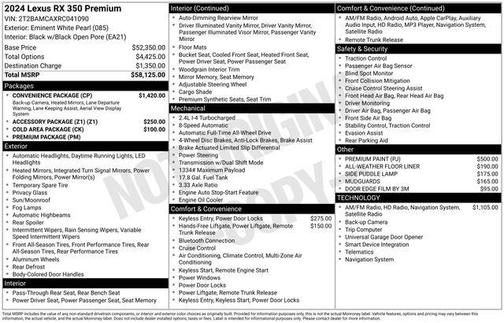 2024 Lexus RX 350 Premium