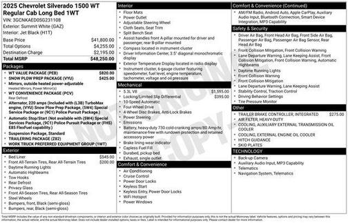 2025 Chevrolet Silverado 1500 WT