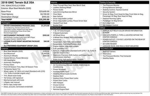 2018 GMC Terrain SLE