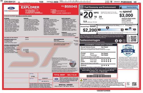 Black Metallic 2023 Ford Explorer ST