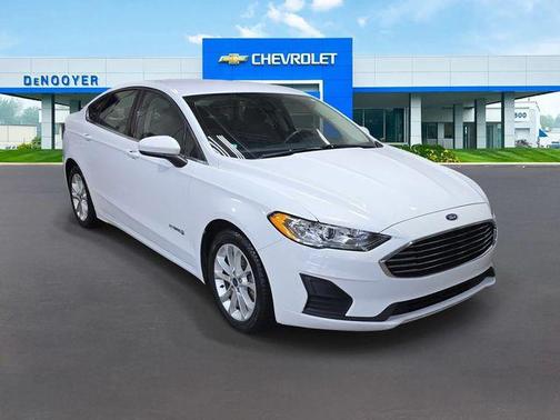 Oxford White 2019 Ford Fusion Hybrid SE