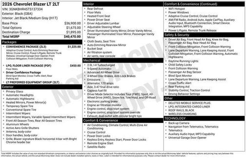 2026 Chevrolet Blazer 2LT