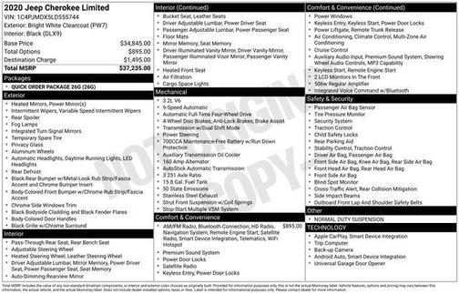 2020 Jeep Cherokee Limited