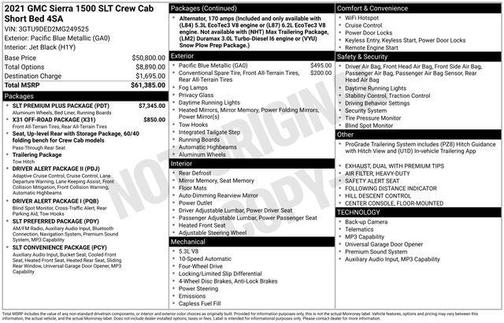 2021 GMC Sierra 1500 SLT