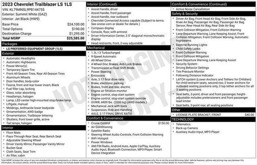 2023 Chevrolet Trailblazer LS