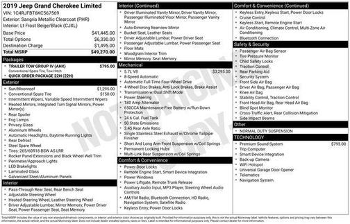 2019 Jeep Grand Cherokee Limited