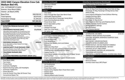 2023 GMC Canyon Elevation