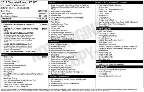 Silver Ice Metallic 2019 Chevrolet Equinox 1LT