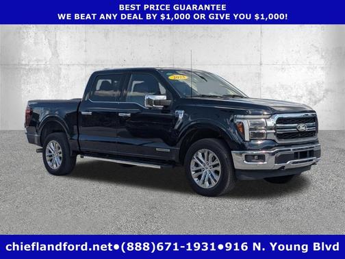 Blue 2025 Ford F-150 Lariat